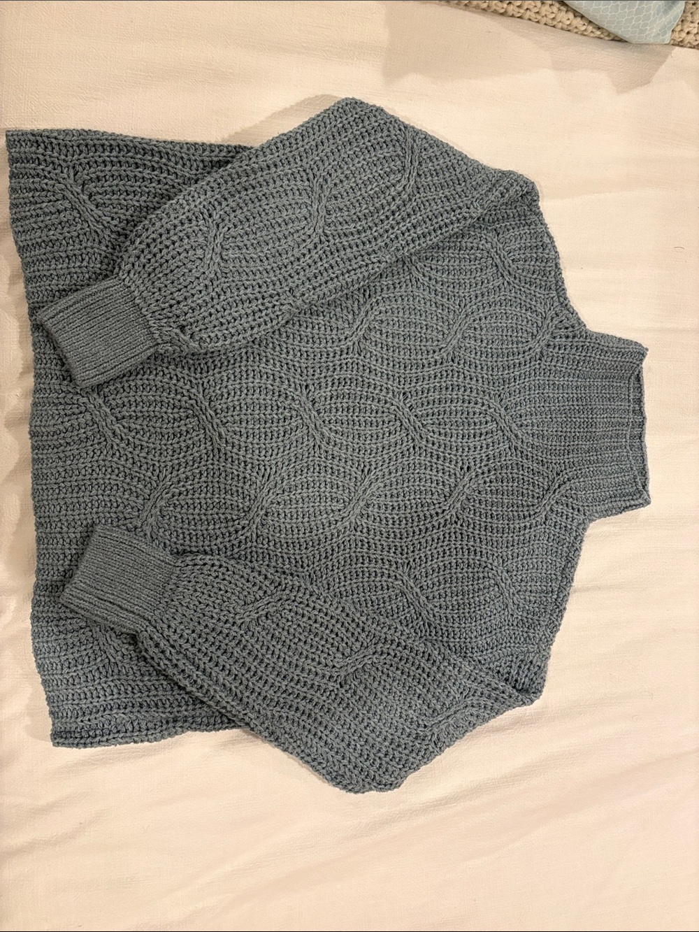 Cozy Cable Knit Mock Neck Sweater